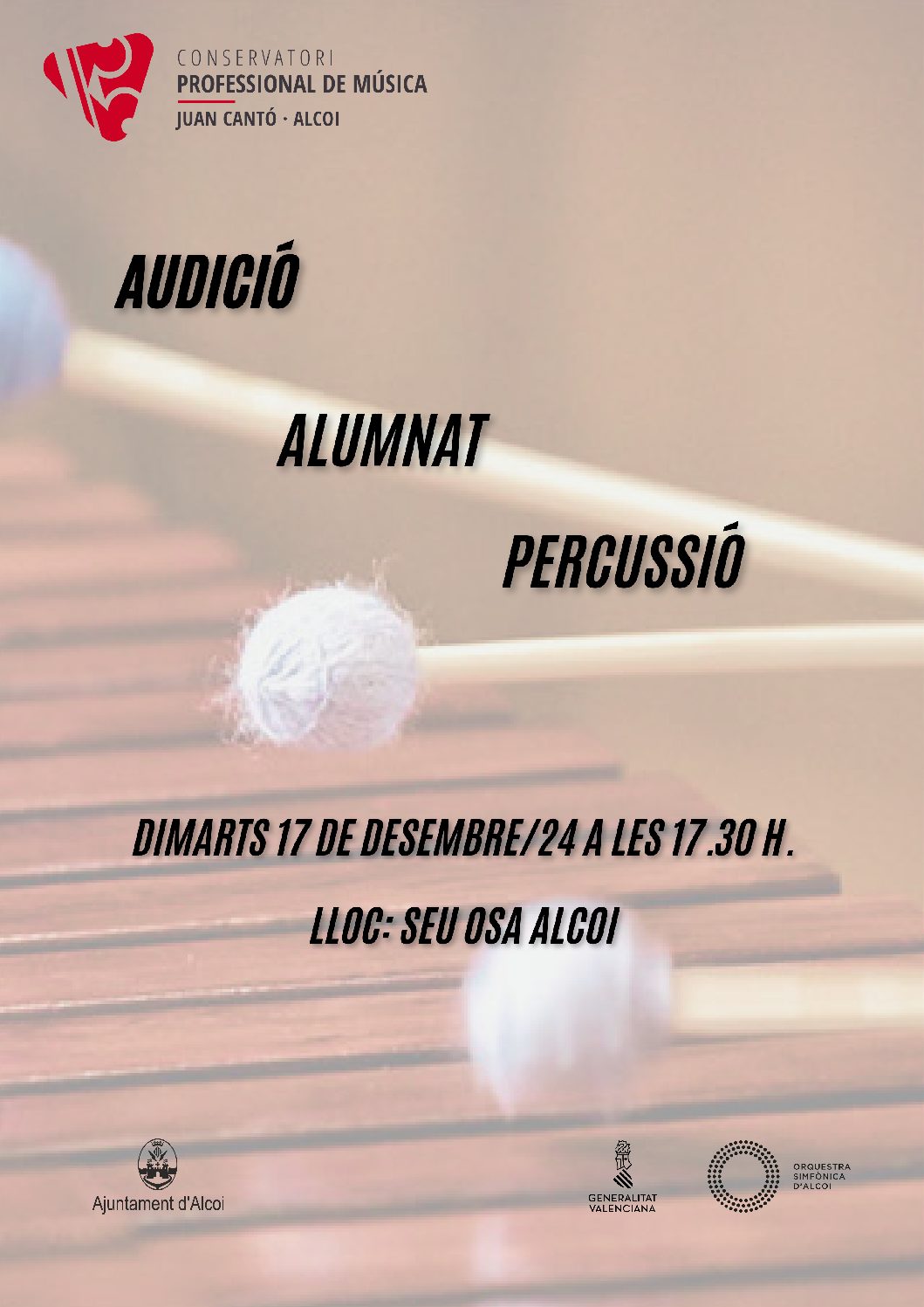 AUDICIÓN PERCUSIÓN