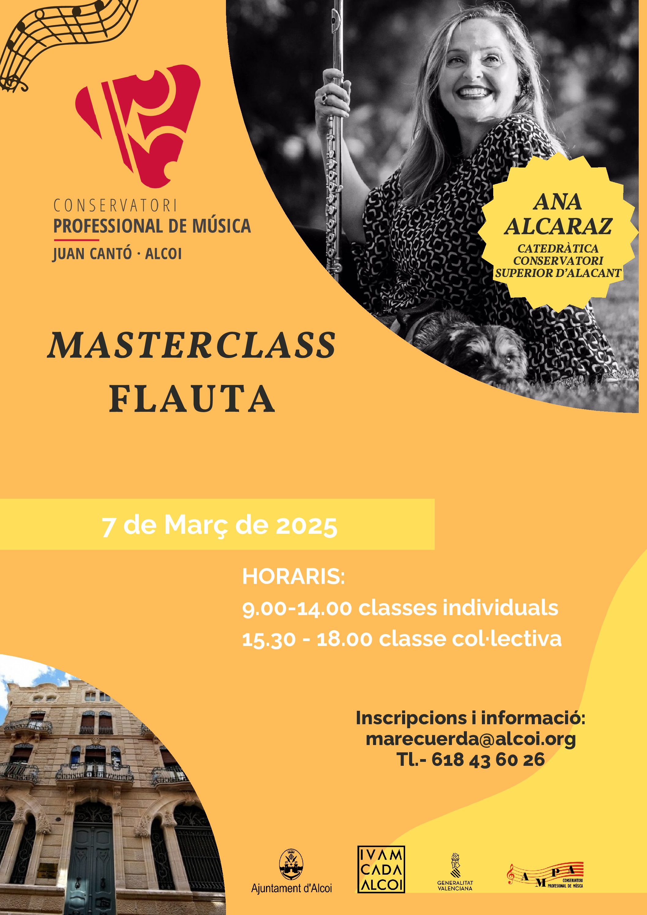 MASTERCLASS FLAUTA TRAVESSERA